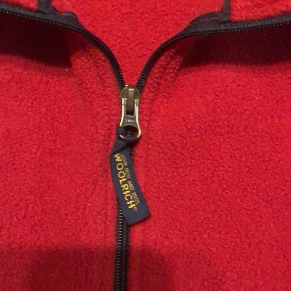 Woolrich Men's Large Ruby Red Fleece Q22 - Picture 2 of 7